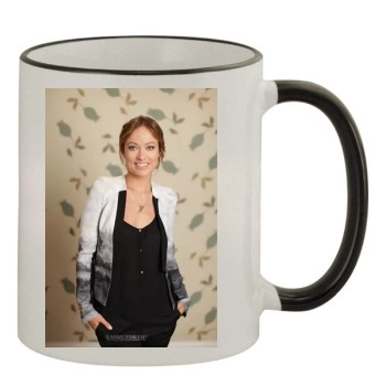 Olivia Wilde 11oz Colored Rim & Handle Mug