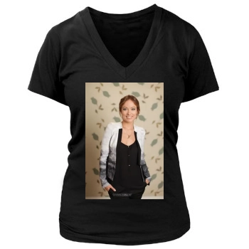 Olivia Wilde Women's Deep V-Neck TShirt