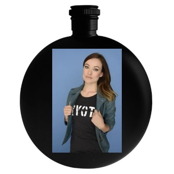 Olivia Wilde Round Flask