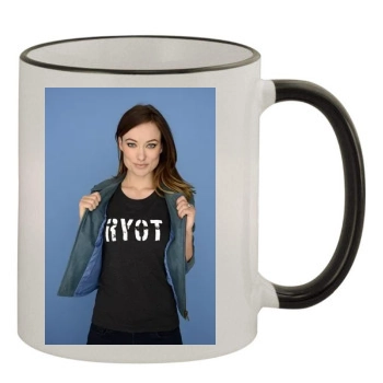 Olivia Wilde 11oz Colored Rim & Handle Mug