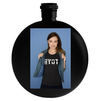 Olivia Wilde Round Flask