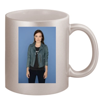 Olivia Wilde 11oz Metallic Silver Mug