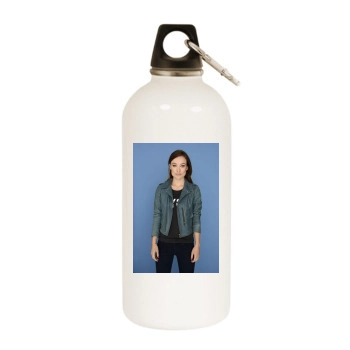 Olivia Wilde White Water Bottle With Carabiner