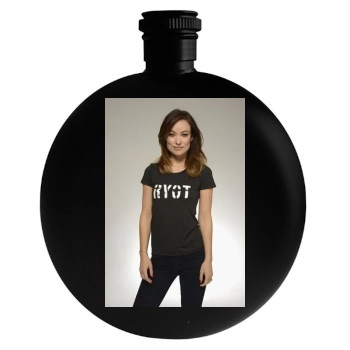 Olivia Wilde Round Flask