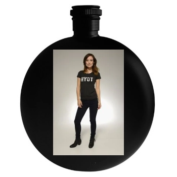 Olivia Wilde Round Flask