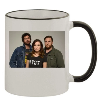 Olivia Wilde 11oz Colored Rim & Handle Mug