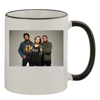 Olivia Wilde 11oz Colored Rim & Handle Mug