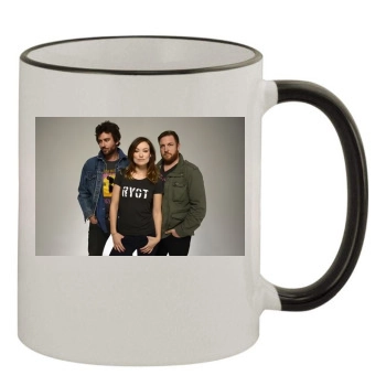 Olivia Wilde 11oz Colored Rim & Handle Mug