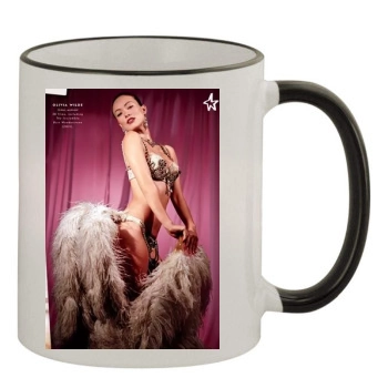 Olivia Wilde 11oz Colored Rim & Handle Mug