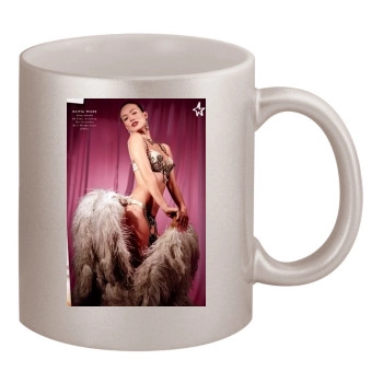 Olivia Wilde 11oz Metallic Silver Mug