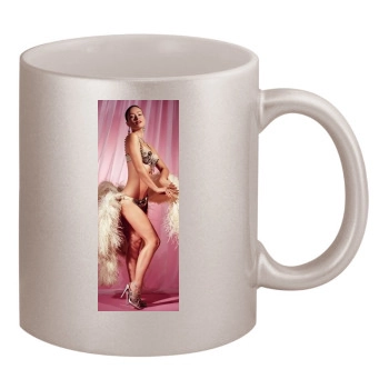 Olivia Wilde 11oz Metallic Silver Mug