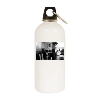 Olivia Wilde White Water Bottle With Carabiner