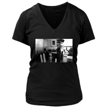 Olivia Wilde Women's Deep V-Neck TShirt