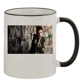 Olivia Wilde 11oz Colored Rim & Handle Mug