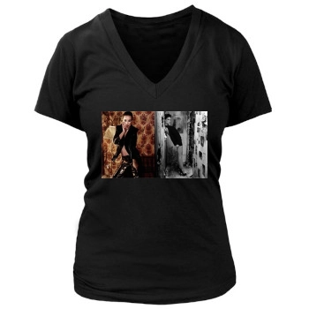 Olivia Wilde Women's Deep V-Neck TShirt