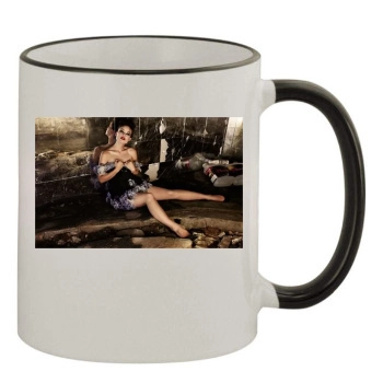 Olivia Wilde 11oz Colored Rim & Handle Mug