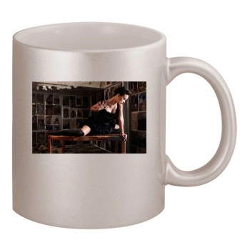 Olivia Wilde 11oz Metallic Silver Mug