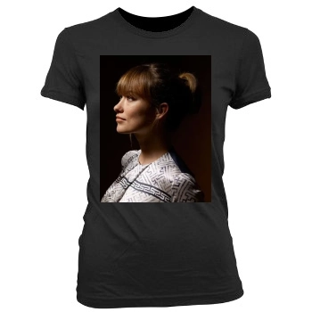 Olivia Wilde Women's Junior Cut Crewneck T-Shirt