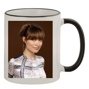 Olivia Wilde 11oz Colored Rim & Handle Mug