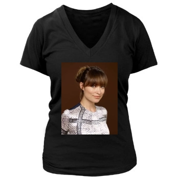 Olivia Wilde Women's Deep V-Neck TShirt