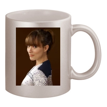 Olivia Wilde 11oz Metallic Silver Mug