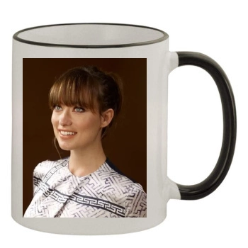 Olivia Wilde 11oz Colored Rim & Handle Mug