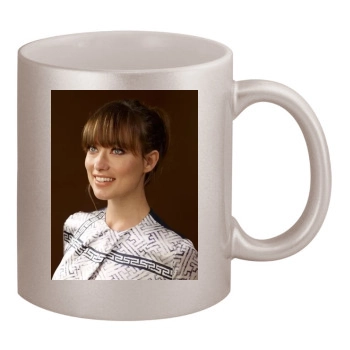 Olivia Wilde 11oz Metallic Silver Mug