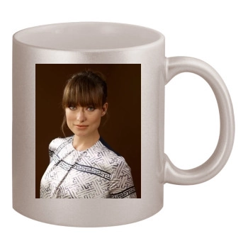 Olivia Wilde 11oz Metallic Silver Mug