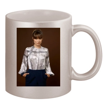 Olivia Wilde 11oz Metallic Silver Mug