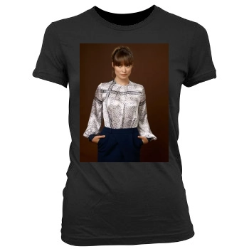 Olivia Wilde Women's Junior Cut Crewneck T-Shirt