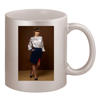 Olivia Wilde 11oz Metallic Silver Mug