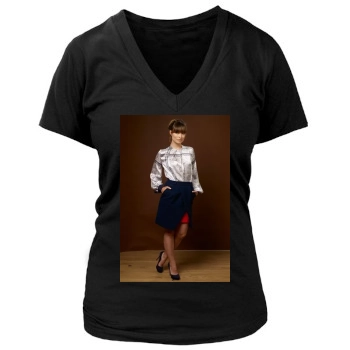 Olivia Wilde Women's Deep V-Neck TShirt