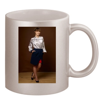 Olivia Wilde 11oz Metallic Silver Mug