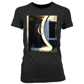 Olivia Wilde Women's Junior Cut Crewneck T-Shirt