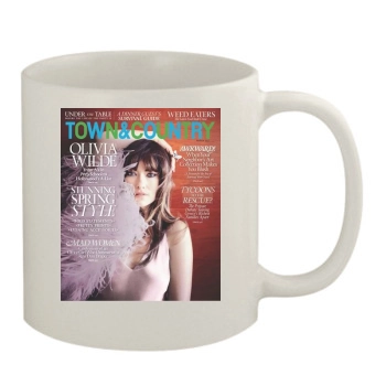 Olivia Wilde 11oz White Mug