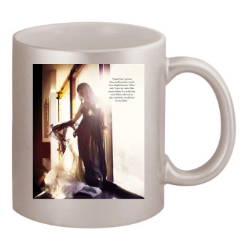 Olivia Wilde 11oz Metallic Silver Mug