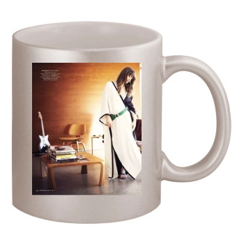 Olivia Wilde 11oz Metallic Silver Mug