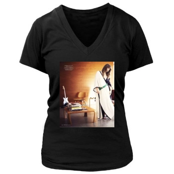 Olivia Wilde Women's Deep V-Neck TShirt