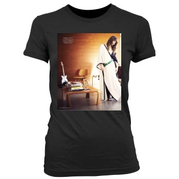 Olivia Wilde Women's Junior Cut Crewneck T-Shirt