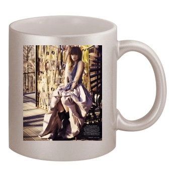 Olivia Wilde 11oz Metallic Silver Mug