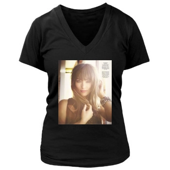 Olivia Wilde Women's Deep V-Neck TShirt