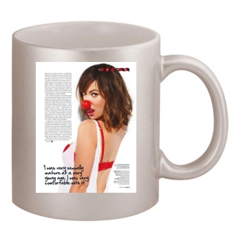 Olivia Wilde 11oz Metallic Silver Mug