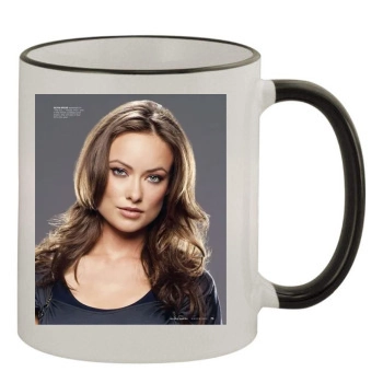 Olivia Wilde 11oz Colored Rim & Handle Mug