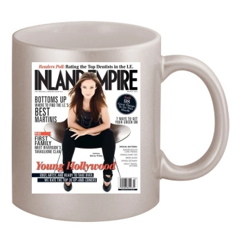 Olivia Wilde 11oz Metallic Silver Mug