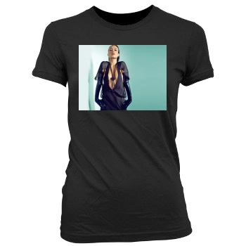 Olivia Wilde Women's Junior Cut Crewneck T-Shirt