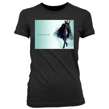 Olivia Wilde Women's Junior Cut Crewneck T-Shirt