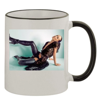 Olivia Wilde 11oz Colored Rim & Handle Mug