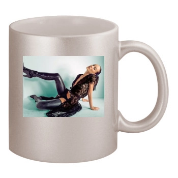 Olivia Wilde 11oz Metallic Silver Mug