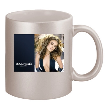 Olivia Wilde 11oz Metallic Silver Mug