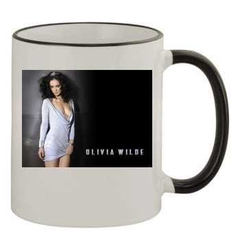 Olivia Wilde 11oz Colored Rim & Handle Mug